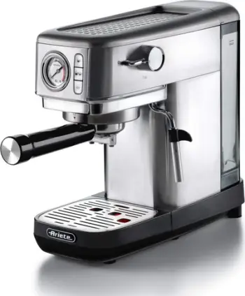 Makina kafeje Espresso 1381, 15 bar, me cappuccinatore, argjendtë