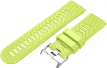 Rrip ore Eternico Garmin Quick Release 26, silikon, kopëse çelik inox, lime