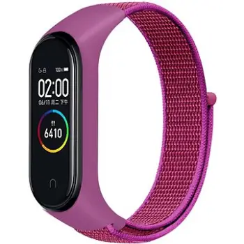 Rryp byzylyku Eternico Airy për Xiaomi Mi Band 5 6 7, najlon i ajrosshëm, mbyllje me shirit ngjitës, vjollcë