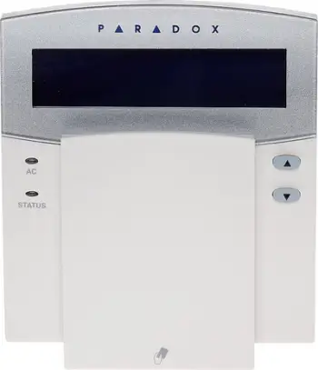 Tastierë me kabllo Paradox K-641/R, ekran LCD, lexues RFID, e zezë