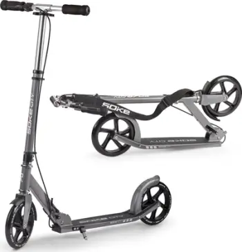 Trotinet Soke City 1612, rrota të mëdha, deri 100 kg, i hirtë