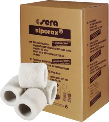 Material filtrues për pellg Sera Siporax Pond 25 mm, 50L, 11 kg