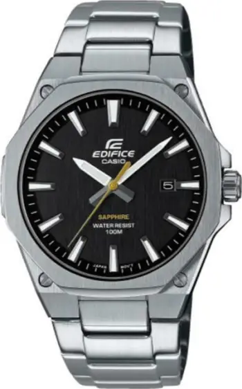 Ore dore Casio EFR-S108D-1AVUEF, për meshkuj, çelik inox, argjendtë
