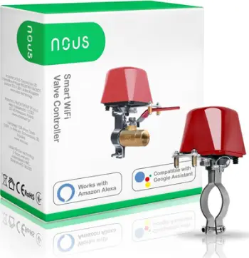 Kontrollues valvule i mençur Nous L3, WiFi Tuya, për Amazon Alexa dhe Google Assistant, i kuq