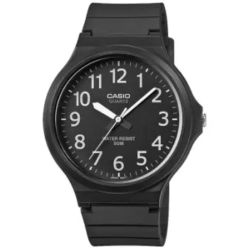 Ora dorë Casio MW-240-1BV, analog quartz, rezistente ndaj ujit 50m, e zezë