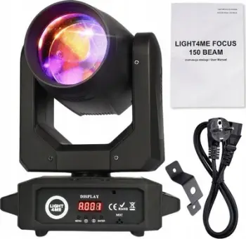 Reflektor lëvizës Light4Me Focus 150 Beam, LED 150W, DMX, i zi