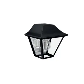 Llambë muri e jashtme Philips Alpenglow 16494/30/PN, E27 42W, IP44, e zezë