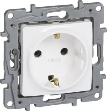 Prizë Schuko Niloe 764539, 16 A, 250 V~, e bardhë