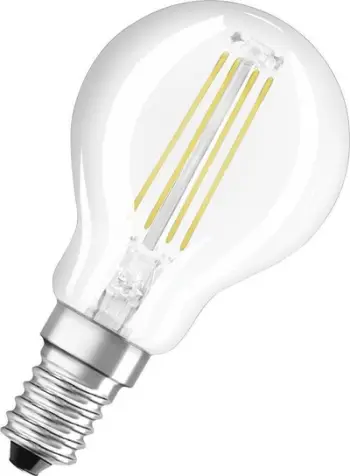 Llambë LED Osram Classic P E14, 4W, 2700K 3-step dim, transparente