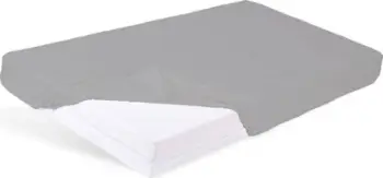 Çarçaf me lastik Bamboo, 80x160 cm, bambu 100%, gri e errët