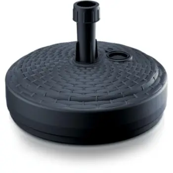 Bazament çadre Anthracite Poly Rattan, Ø39cm, plastik rezistent, ngjyrë antracit
