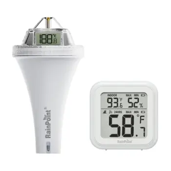 Termometër pishine RainPoint, wireless, IP68, i bardhë