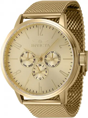 Orë për meshkuj Invicta Specialty Quartz 47122, e artë