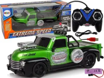 Makina me telekomandë Leantoys Green Pick up, shkalla 1:18, jeshile