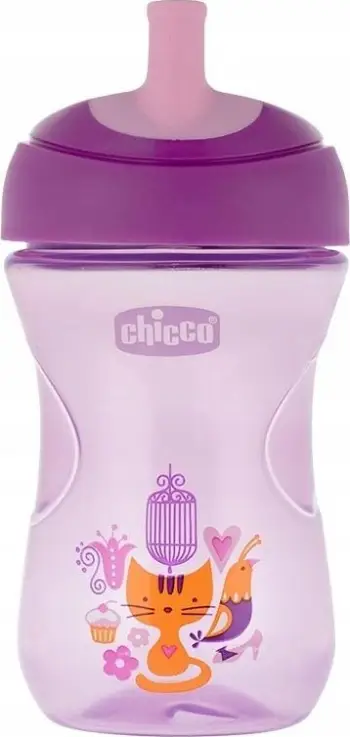 Gotë trajnimi Chicco Advanced, 266ml, 12m+, rozë