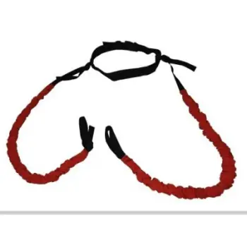 Shirit rezistence Yakimasport Dynamic Strength Training Band, për stërvitje force dhe shpejtësie, e zezë