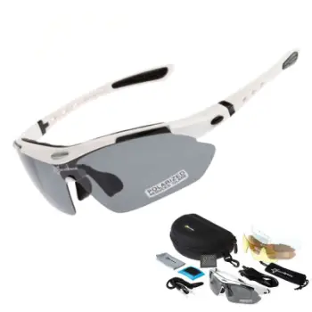 Syze sportive Rockbros 10003, lente të polarizuara, UV400, kornizë e zezë
