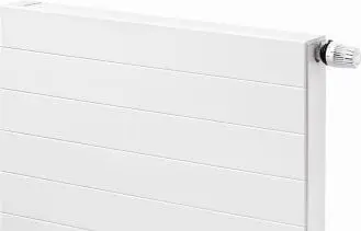 Radiator dekorativ Stelrad Planar Style PS-22180L, me furnizim nga poshtë, me valvul termostatike, i bardhë