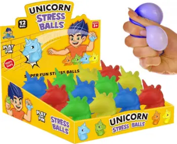 Top anti stres Trifox Unicorn MIX, lodër shtrydhëse, ngjyra të përziera