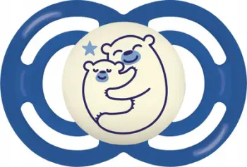 Cuclë MAM Silicone Pacifier, 16+ muaj, silikon, blu