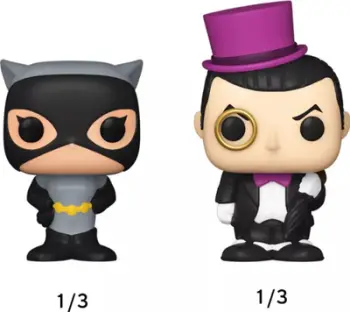 Figurina koleksionuese Funko Bitty POP DC Batman 4 Pack, set vinyl mini, 2.3cm, shumëngjyrëshe