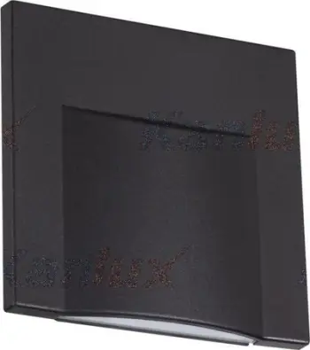 Dritë shkalle LED Kanlux ERINUS, katrore 0.8W DC12V, 4000K, e zezë