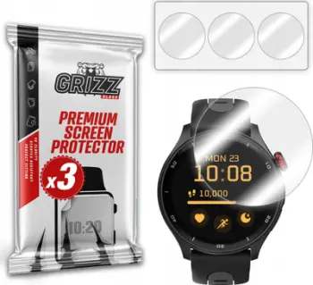 Mbrojtës ekrani smartwatch GrizzGlass Hydrofilm, MyPhone Watch Adventure, set 3 copë, transparent