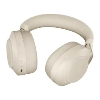 Kufje Jabra Evolve2 85 UC Stereo, wireless, me ANC, bezhë