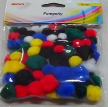Set pompone Brewis POM01, standard, shumëngjyrësh