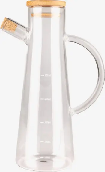 Shishe termus kuzhine Scandinavian Home, 0.5L, qelq transparente, kapak druri