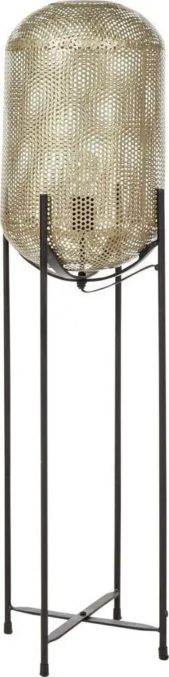 Lampë dyshemeje KAMINI Metal Brass, metal, stil kafaz, bronzi