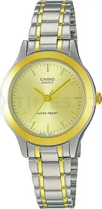 Ora dore Casio LTP-1128G-9A, për femra, e artë