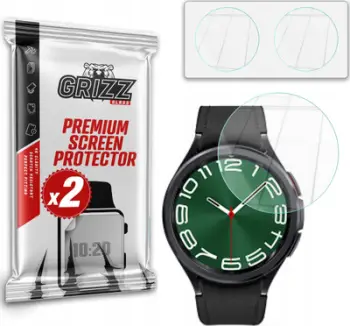 Xham mbrojtës hybrid për orë Samsung Galaxy Watch 6 Classic 43mm GrizzProtector, set 2 copë, transparent