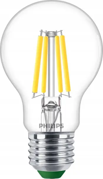 Llambë LED Philips A60 E27, 2.3W 485lm, 4000K, transparente