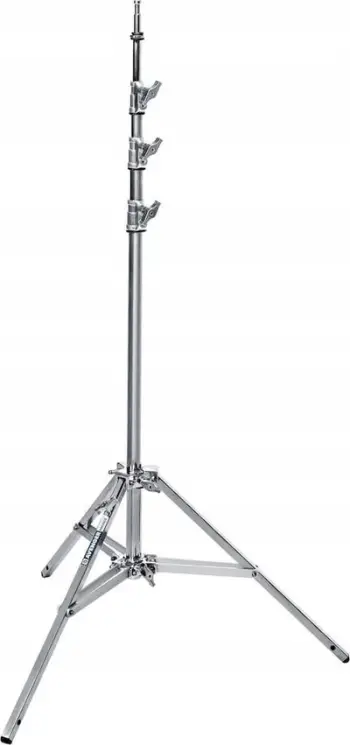 Stativ ndriçimi Avenger Baby 35 Stand, çelik, teleskopik, argjendtë