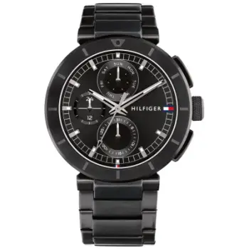 Orë dore Tommy Hilfiger 1792119, kronograf, 42mm, çelik i zi