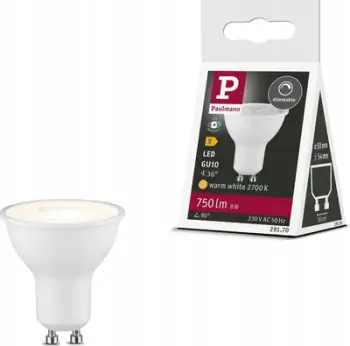 Llambë LED Paulmann GU10, 8W, 2700K, e bardhë