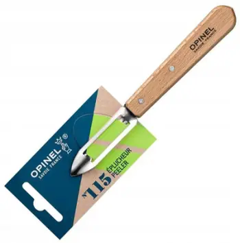 Qërues perimesh Opinel No. 115, teh çelik inox, dorezë druri natyrale