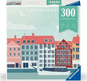 Puzzle Ravensburger Puzzle Moment Copenhagen, 300 pjesë, për të rritur, shumëngjyrësh