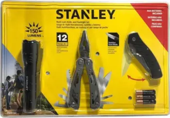 Set veglash Stanley STHT81502-0, 3 pjesë, elektrik dore 150 lumens, i zi