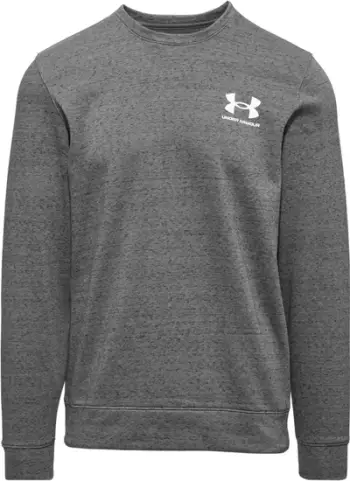 Bluza sportive Under Armour Rival Terry LC, crewneck, pambuk i përzier, gri