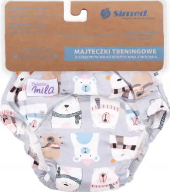 Pantallona trajnimi Simed Teddy Bear, për fëmijë 12–14 kg, të ripërdorshme
