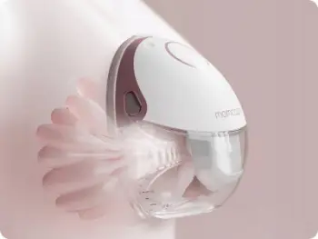 Pompe gjiri Momcozy M6, hands free, ekran LED, e kuqe