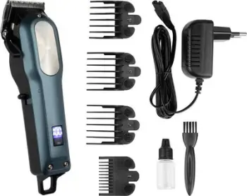 Makineri qethëse Sea KES-101, bateri 2000 mAh, ekran LCD, blu