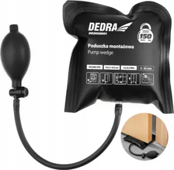 Jastëk montimi me pompë Dedra DED06M01, 16.5x16.5 cm, kapacitet 150 kg, i zi