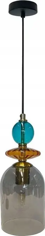 Llambë varëse Light Prestige Tropea, 1xE27, qelq smoky, mesatare