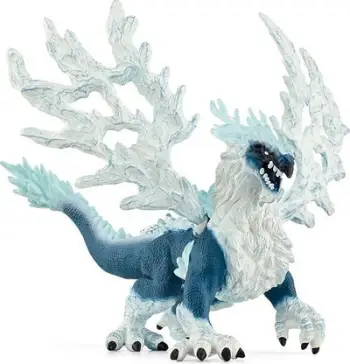 Figurinë lodër Schleich Eldrador Ice Dragon, 28 cm, krahë fleksibël, blu