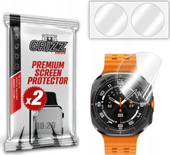 Mbrojtës ekrani GrizzGlass Ceramic Film për Samsung Galaxy Watch Ultra, set 2 copë, transparent