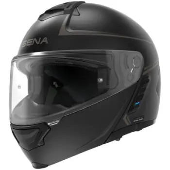 Helmeta motoçiklete Sena Impulse Flip Up, Mesh Intercom Bluetooth, madhësia L, e zezë mat