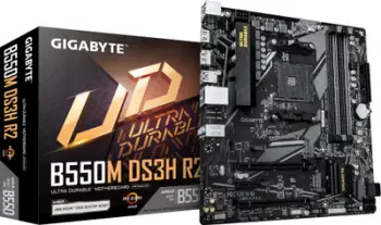 Pllakë amë Gigabyte B550M DS3H R2, AM4, DDR4, Micro ATX